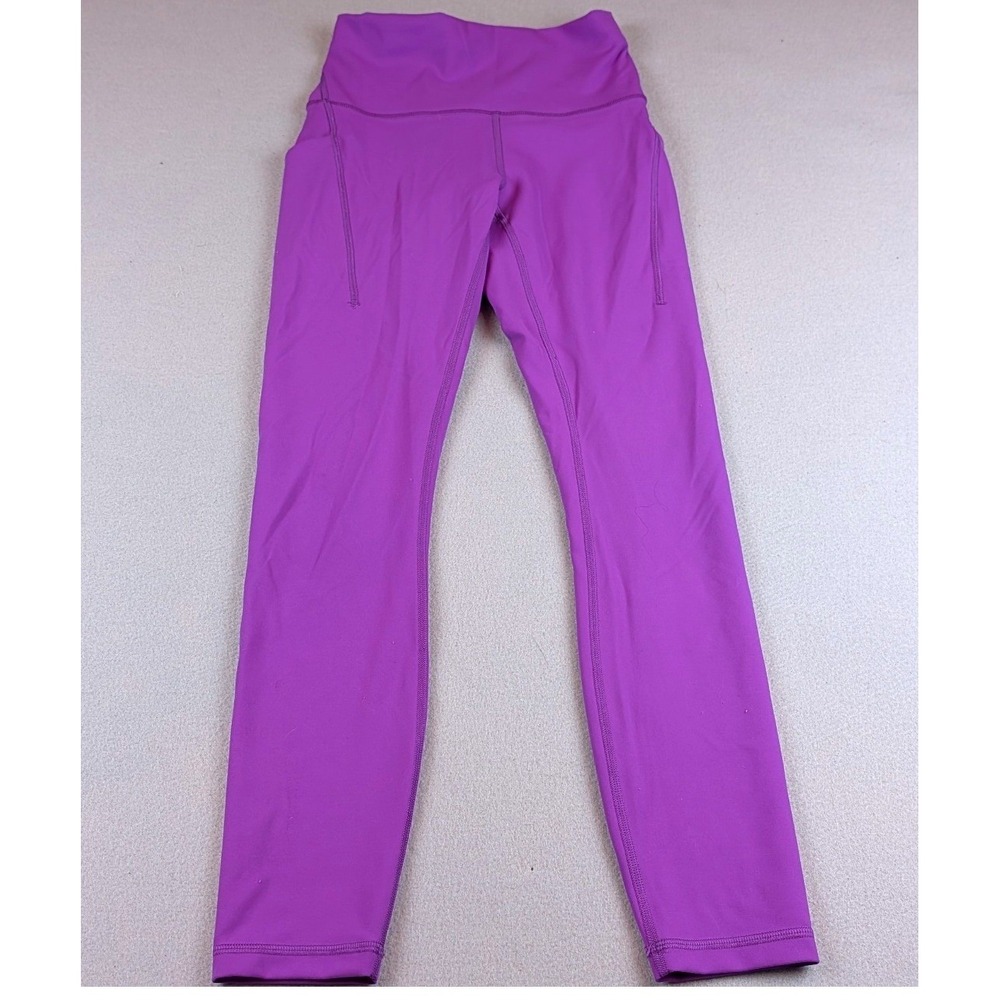 Lululemon Invigorate High-Rise Tight 25 Purple Leggings Pockets LW5EYKS Size 4